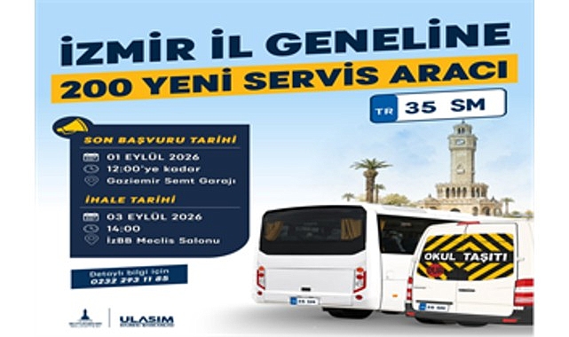 Büyükşehir’den İzmir’e 400 yeni servis aracı plakası 1 buyuksehirden izmire 400 yeni servis araci plakasi