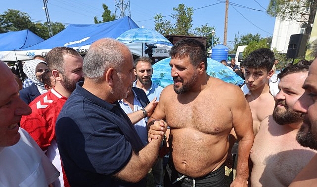 canikte pehlivanlar er meydaninda heyecan dolu anlar