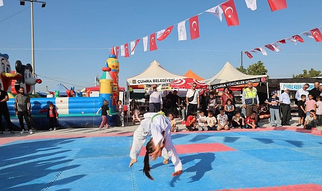 cumra catalhoyuk kavun festivali iki gun boyunca cosku ve yogun katilimla gerceklesti