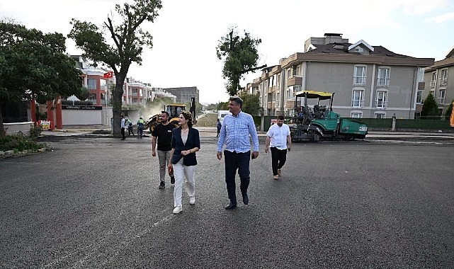 kartepede asfalt calismalari devam ediyor