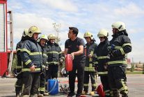 konya buyuksehir minibus ve servis soforlerine gonullu itfaiyecilik egitimi verdi