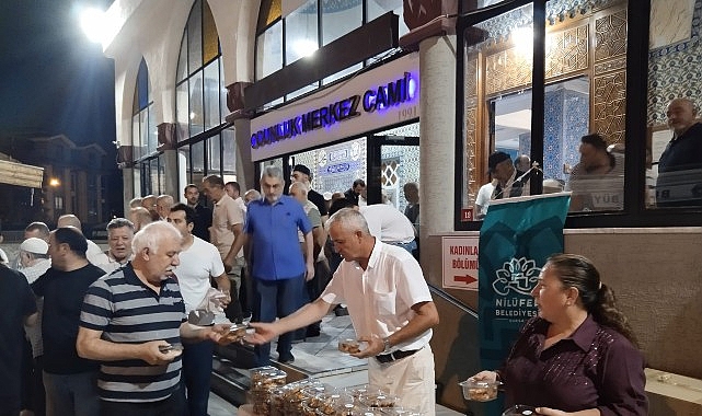 nilufer belediyesiden kandil simidi ikrami