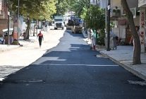 soma turgutalp mahallesi tarihinde ilk kez sicak asfaltla bulusuyor