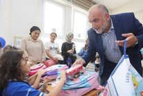 tum ogrencilerin canta ve kirtasiye seti canik belediyesinden