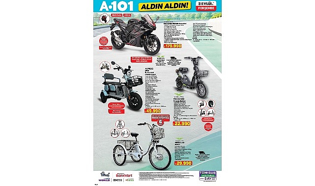 a101de motosiklet firsati