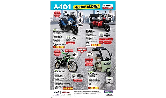 a101den motosiklet tutkunlarina yeni modeller