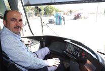 baskan altay tamamlanan adliye sehir hastanesi tramvay hattinda test surusu yapti