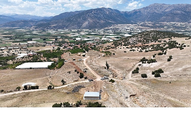 buyuksehirden elmali yalnizdam mahallesine sulama tesisi