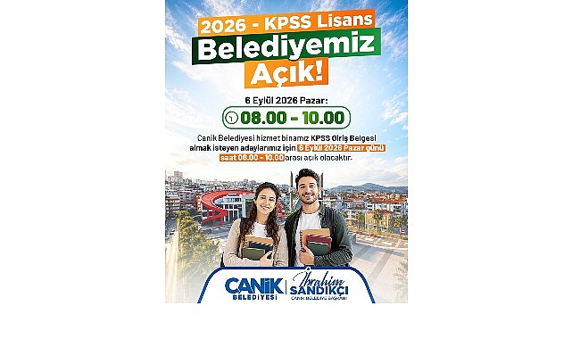 canik belediyesinden kpss nobeti