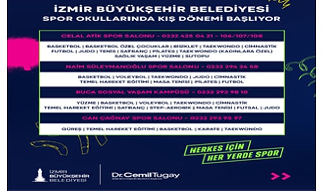 İzmir’de Kış Spor Okulları için kayıt zamanı 1 izmirde kis spor okullari icin kayit zamani