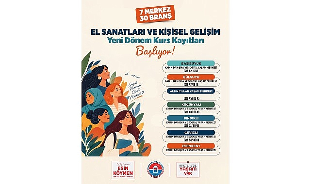 maltepe belediyesinin kadinlara yonelik yeni donem kurslari basliyor