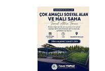 milas belediyesinden bahceburuna cok amacli sosyal alan ve hali saha