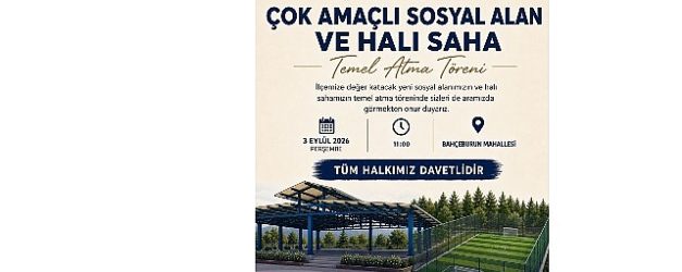milas belediyesinden bahceburuna cok amacli sosyal alan ve hali saha