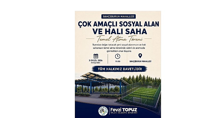 milas belediyesinden bahceburuna cok amacli sosyal alan ve hali saha