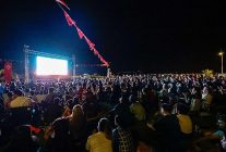sampiyonluk dev ekranlarda kutlandi